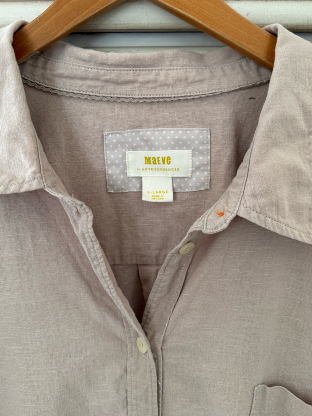 Anthropologie Maeve The Bennett Buttondown Shirt - Picture 4 of 5